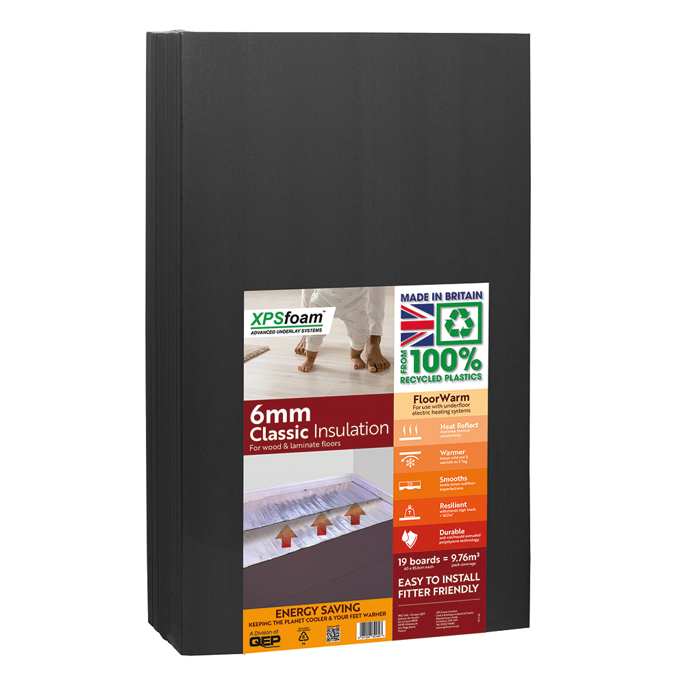 FLOORWARM 6mm Classic Insulation | XPS Foam