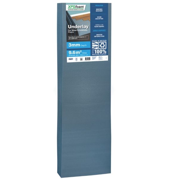 3mm Underlay for Wood and Laminate Floors - 9.6m2 - Image 2